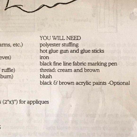 🐈OKC🐈 NWT Susannah Doll & Apron Kit - Picture 7 of 8